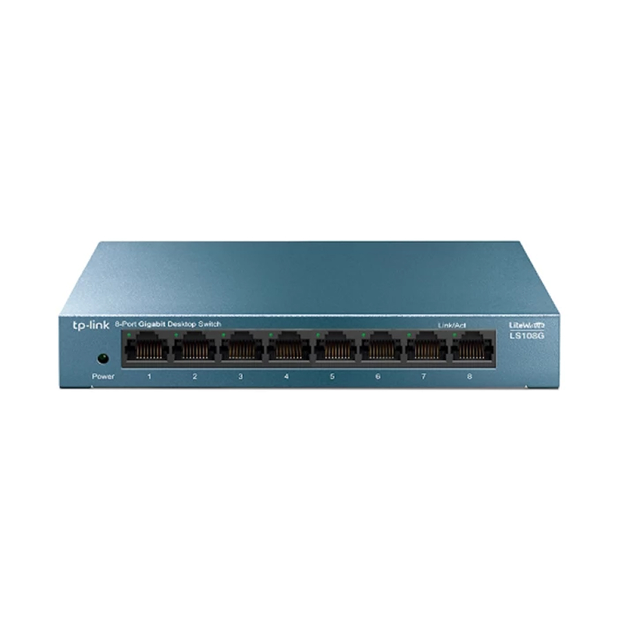 TP-Link LS108G 8-Port Desktop Network Switch سوئیچ 8 پورت گیگابیت تی پی لینک