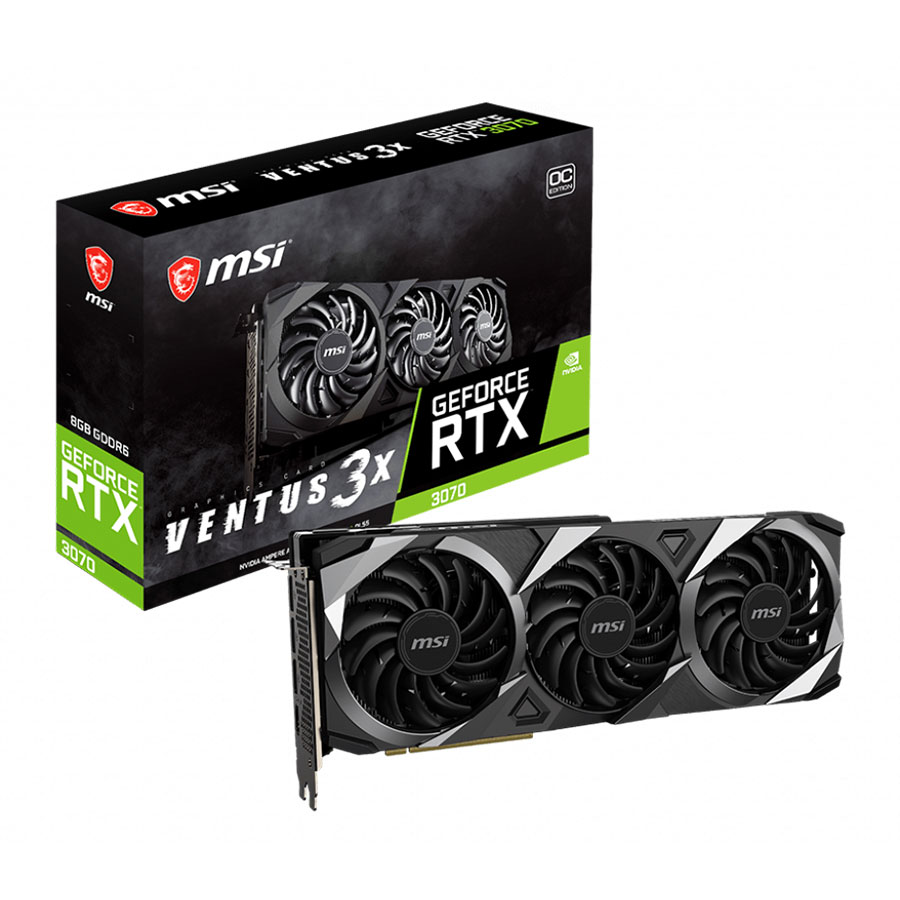 کارت گرافیک ام اس آی مدل GeForce RTX 3070 VENTUS 3X OC