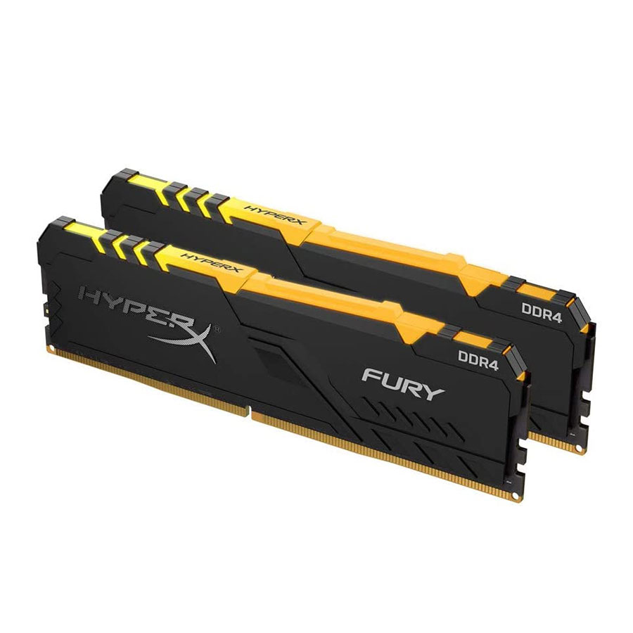 رم کینگستون HyperX FURY RGB 16GB 8GBx2 3200MHz CL16