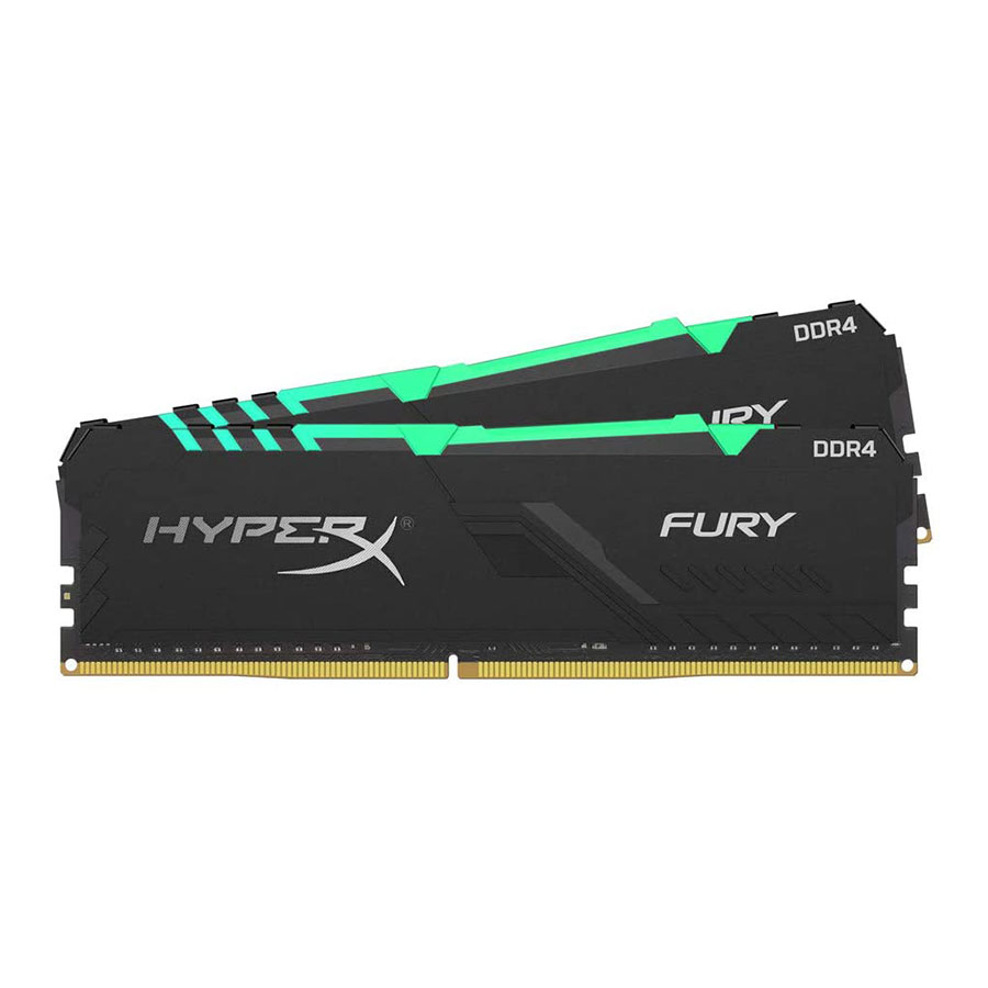 رم کینگستون HyperX FURY RGB 16GB 8GBx2 3200MHz CL16