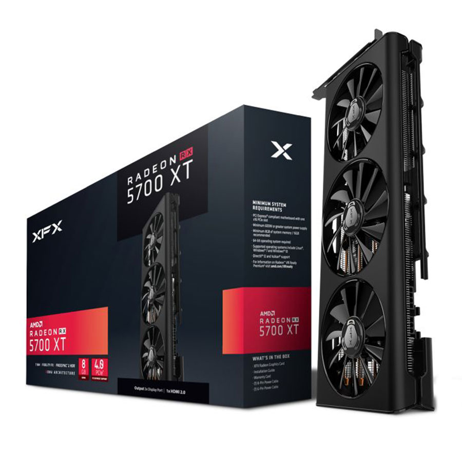 کارت گرافیک ایکس اف ایکس مدل AMD Radeon RX5700 XT Triple Dissipation