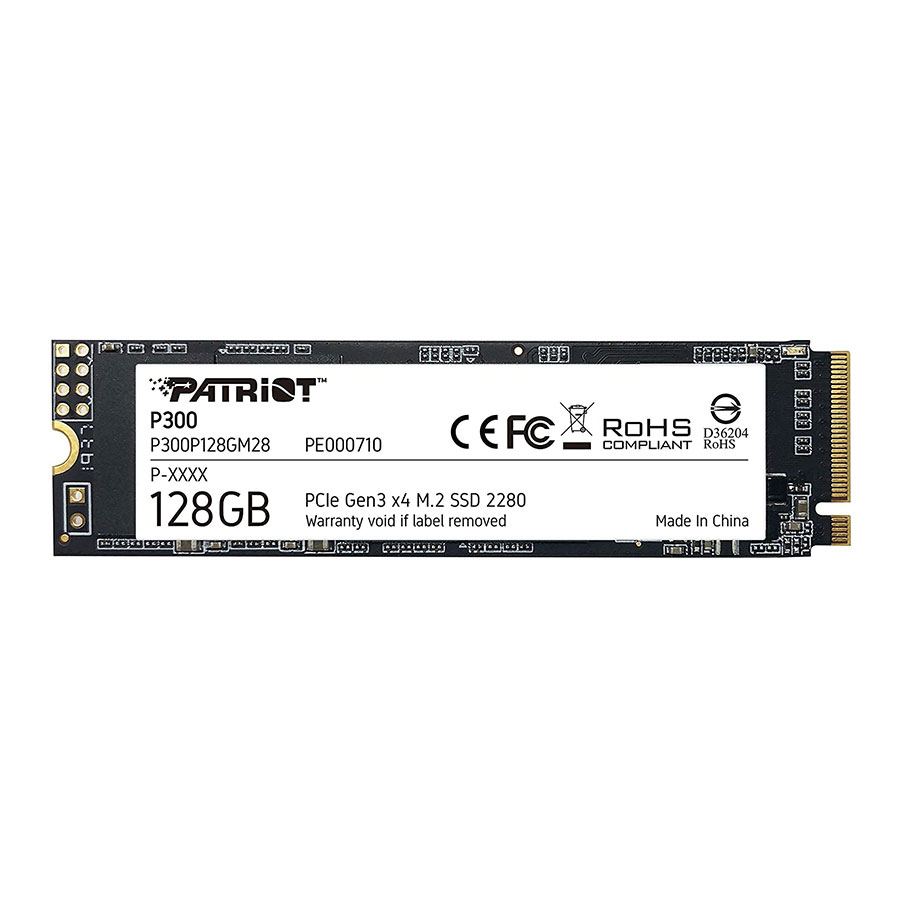 اس اس دی 128 گیگابایت پاتریوت مدل P300 M.2 PCIe Gen 3 x4