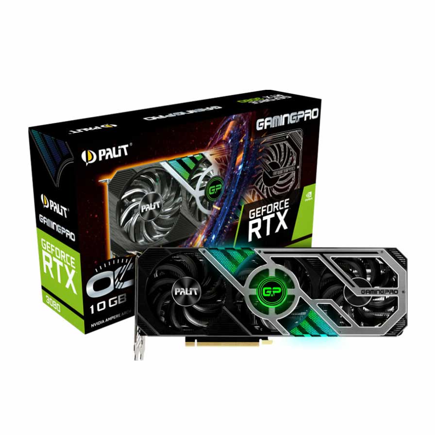 کارت گرافیک پلیت GeForce RTX 3080 GamingPro OC 10G GDDR6X