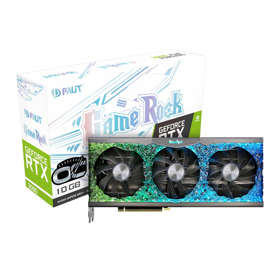 کارت گرافیک پلیت مدل GeForce RTX3080 GameRock OC