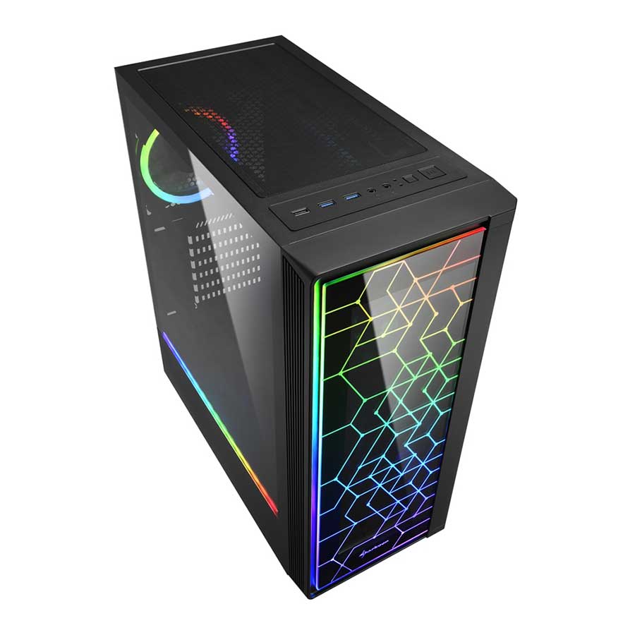 کیس گیمینگ شارکن مدل RGB LIT 100