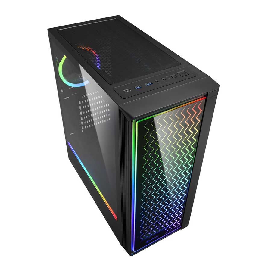 کیس گیمینگ شارکن مدل RGB LIT 200