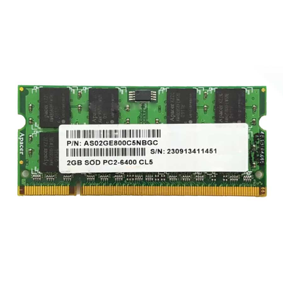 رم لپ تاپ اپیسر مدل 2GB DDR2 800-6400 MHZ 1.8V