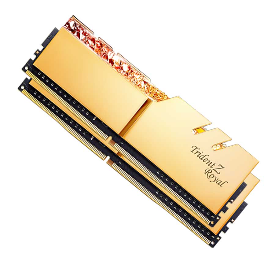رم جی اسکیل مدل Trident Z Royal GOLD 16GB DUAL 3600MHz CL18 DDR4