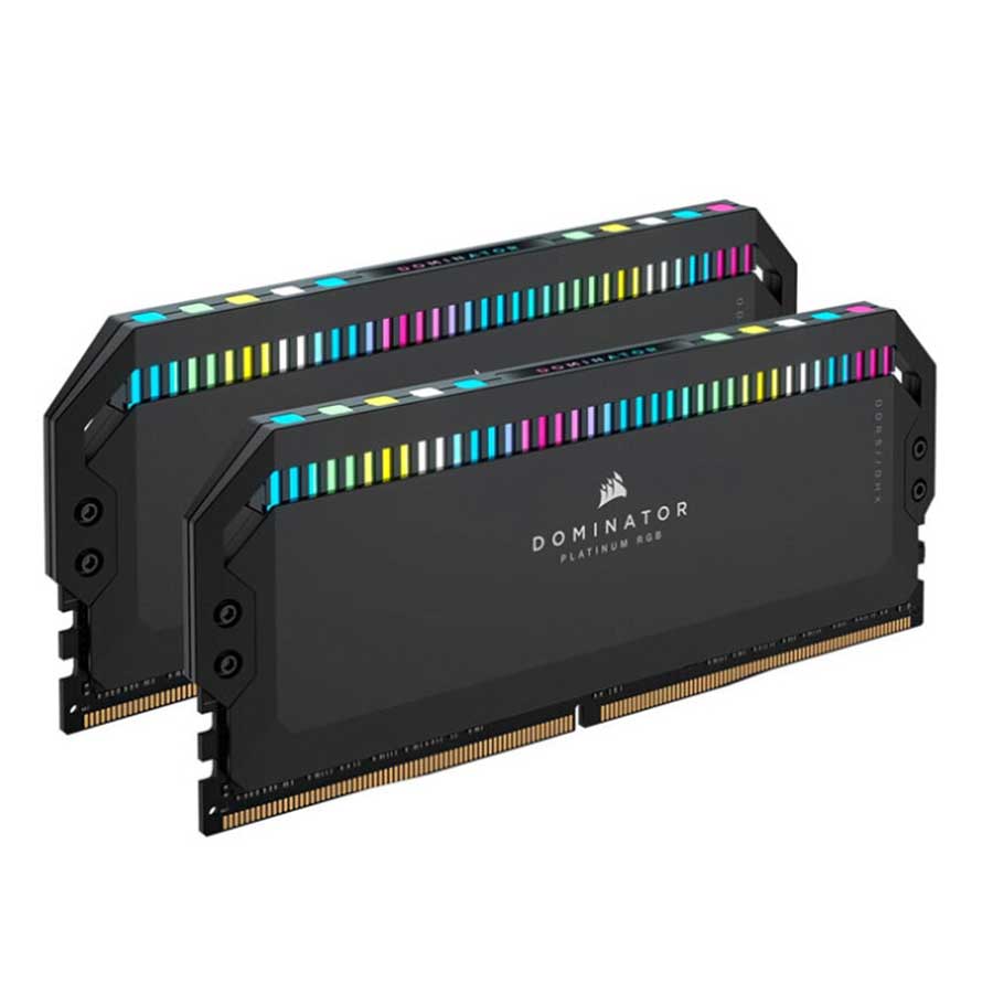 رم کورسیر Dominator Platinum RGB Black 64GB DUAL 5200MHz CL38 DDR5