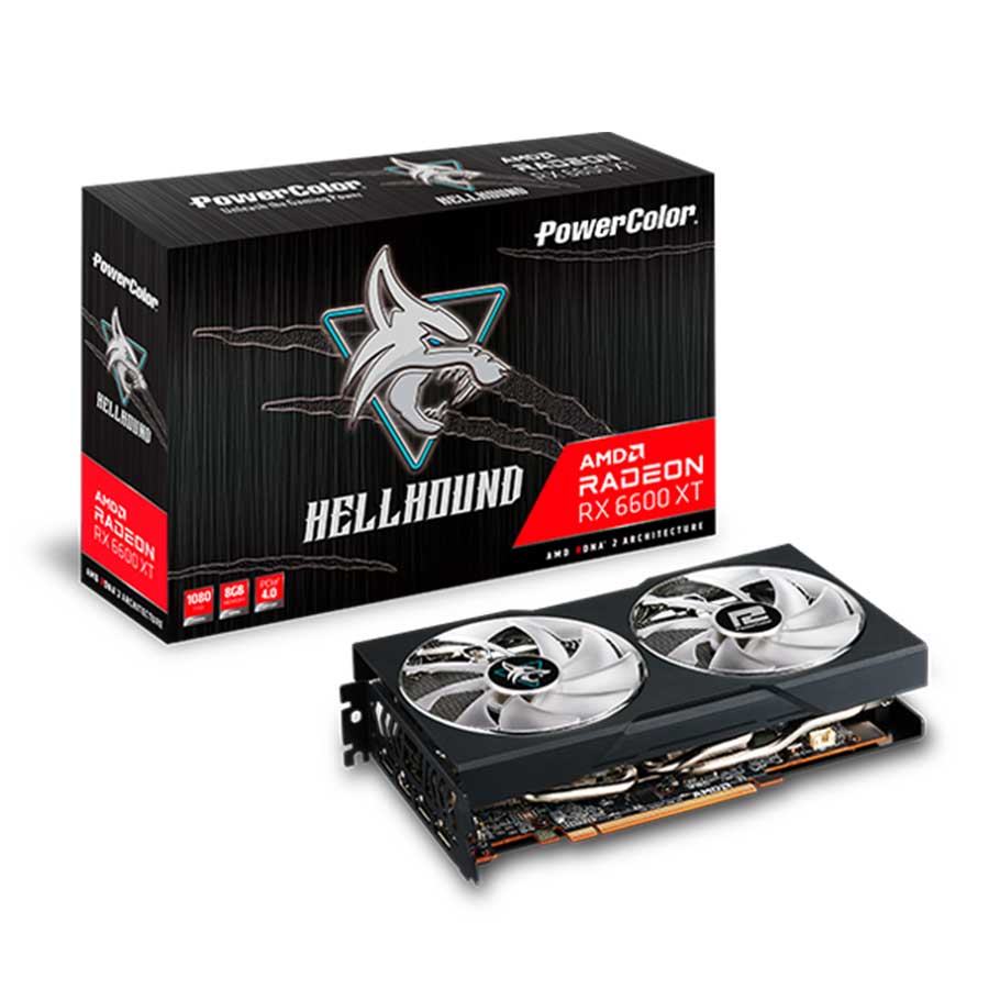 کارت گرافیک پاورکالر مدل Hellhound AMD Radeon RX6600 XT