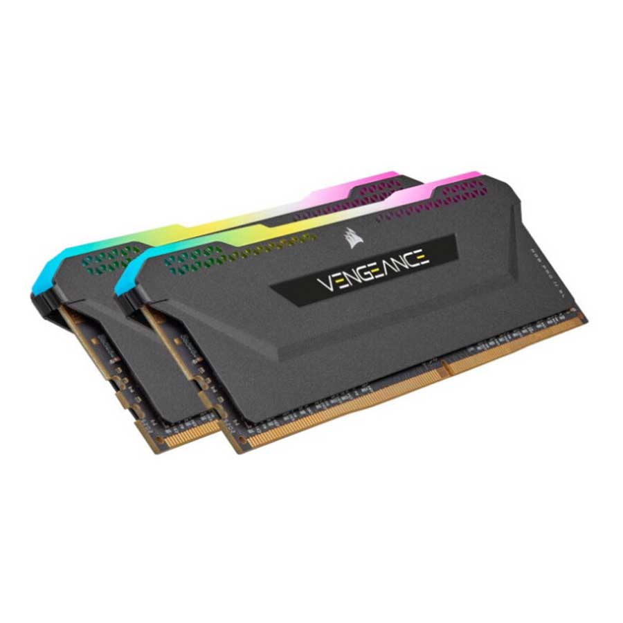 رم کورسیر VENGEANCE RGB PRO SL Black 16GB DUAL 3200MHz CL16