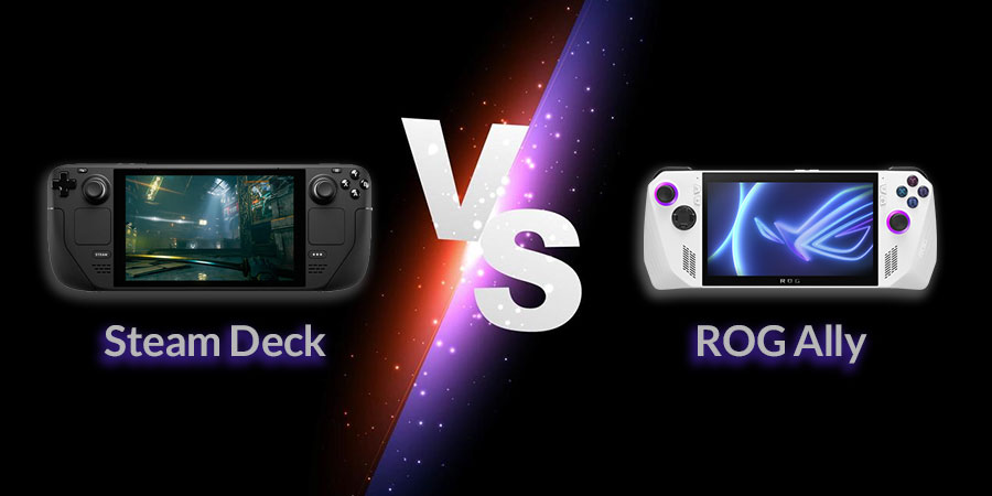 مقایسه کنسول بازی دستی ایسوس ROG Ally و ولو Steam Deck