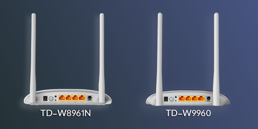 درگاه اتصال مودم روتر ADSL تی پی لینک TD-W8961N و TD-W9960