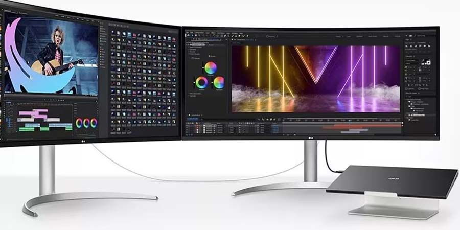 مانیتور 40 اینچ مخصوص طراحی ال جی مدل UltraWide 40WP95C-W