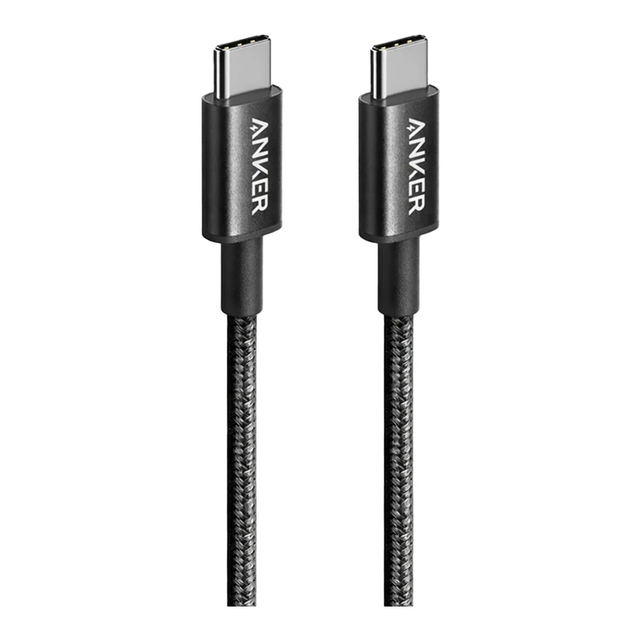 Anker Nylon A8752 USB-C To USB-C 60W 1m Data Charging Cable کابل تبدیل 1 متری انکر
