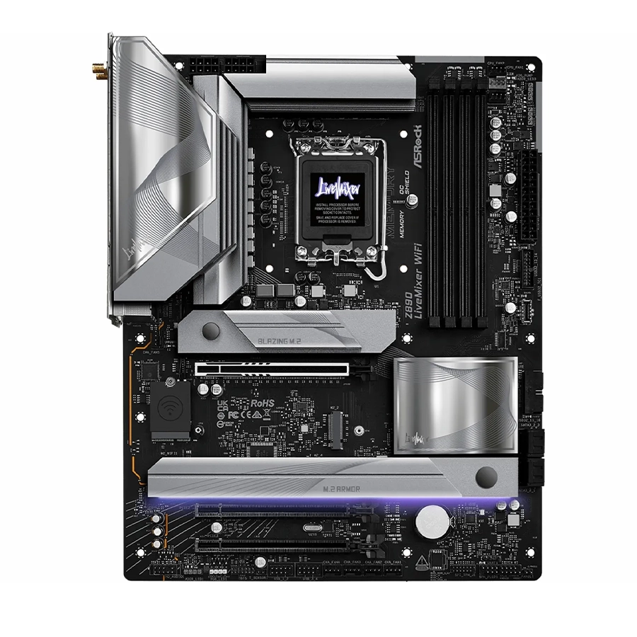 مدل Z890 LiveMixer WiFi DDR5 مادربرد ازراک مدل Z890 LiveMixer WiFi DDR5
