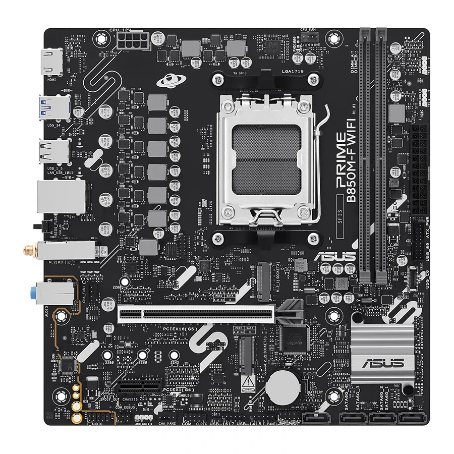 ASUS Prime B850M-F WIFI DDR5 Micro-ATX AM5 Motherboard مادربرد ایسوس