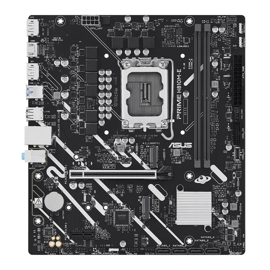 ASUS Prime H810M-E-CSM DDR5 LGA1851 Micro-ATX Motherboard مادربرد ایسوس