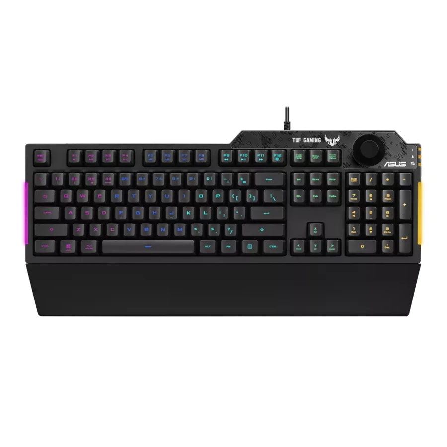 Asus RA04 TUF GAMING K1/UK Membrane RGB Wired Gaming Keyboard کیبورد گیمینگ باسیم ایسوس