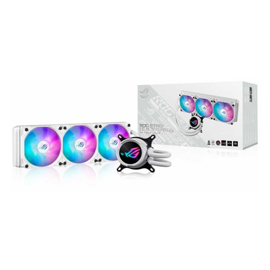 خنک کننده مایع پردازنده ایسوس مدل ROG Strix LC III 360 ARGB White Edition