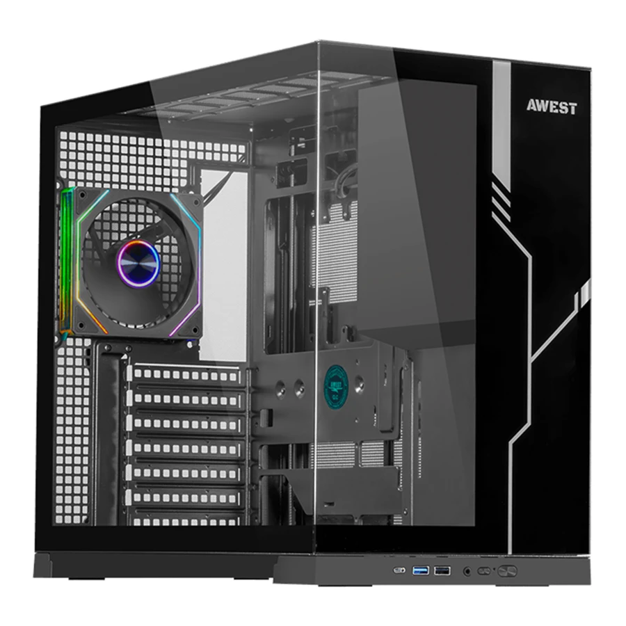 Awest GT-AQ20 MB Mid-Tower Gaming Computer Case کیس کامپیوتر اوست