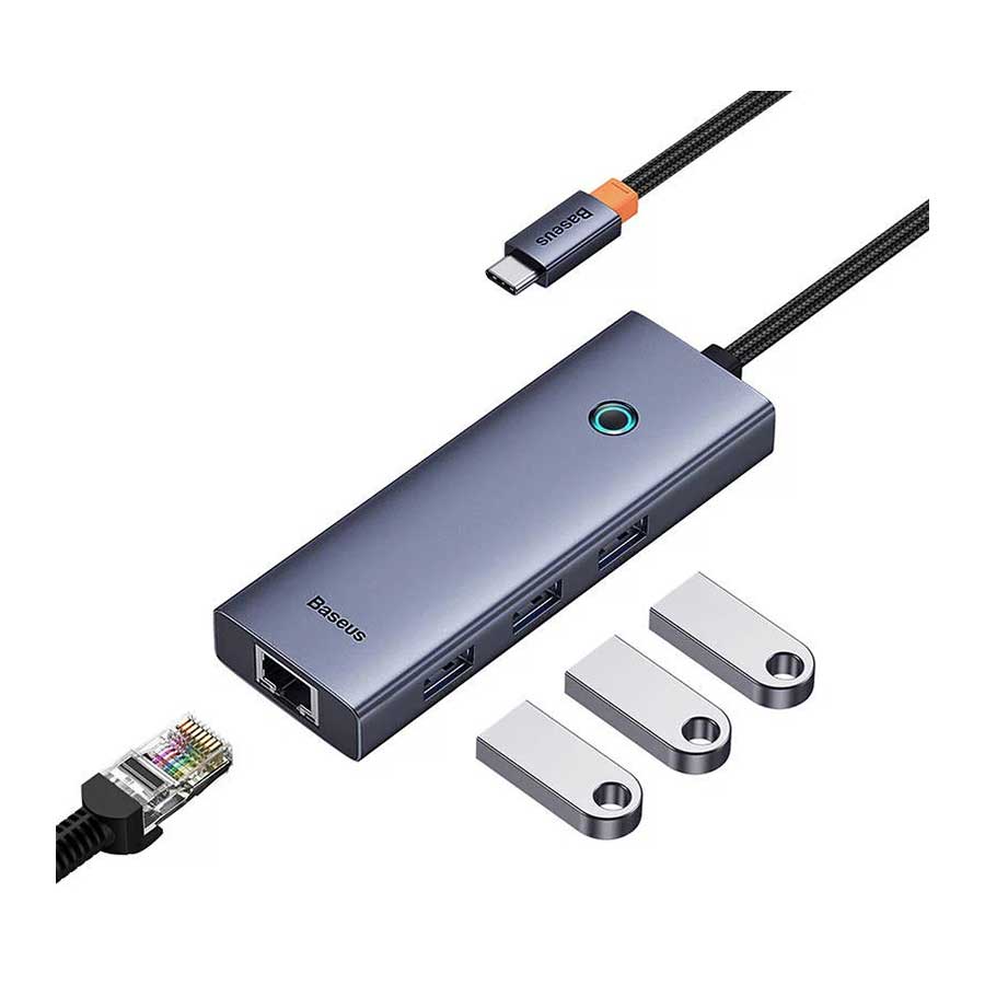 هاب USB-C چهار پورت بیسوس مدل Flite B0005280A813-00