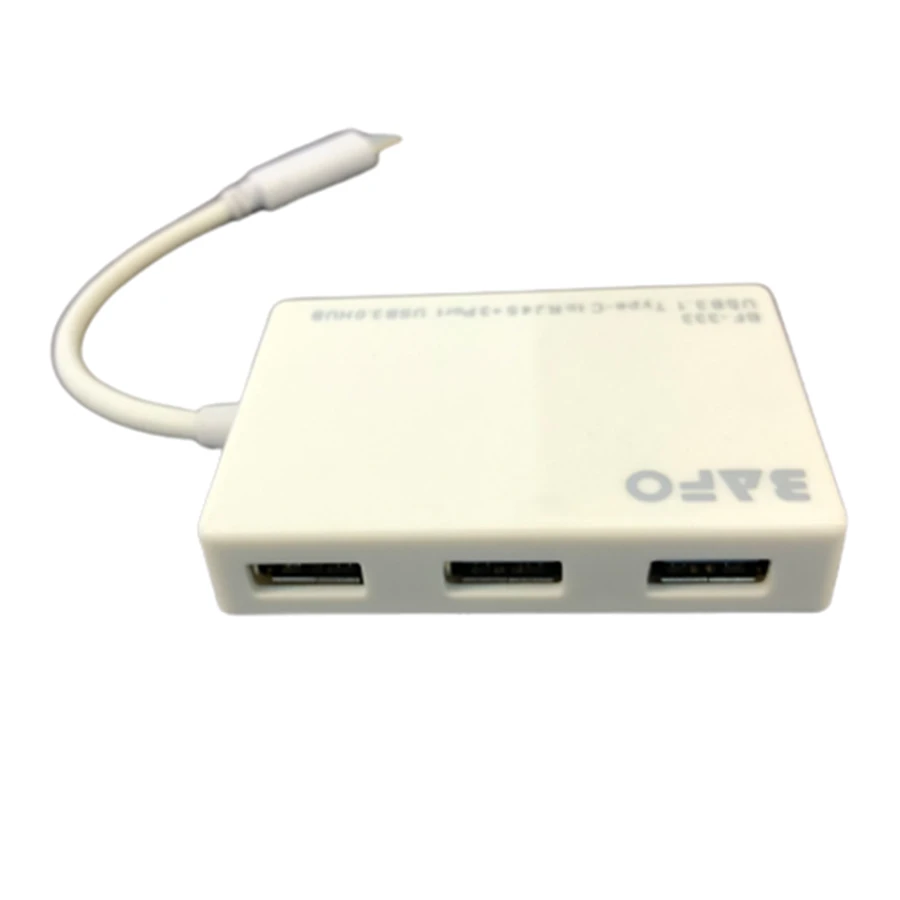 Bafo BF-333 USB-C To Ethernet/USB 3.0 Converter مبدل USB-C به Ethernet/USB 3.0 بافو