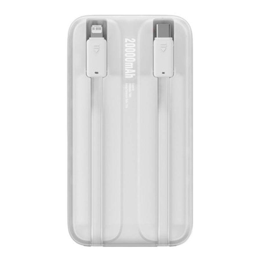 پاوربانک بیسوس Comet PPMD020101 22.5W ظرفیت 20000mAh دارای کابل متصل USB-C و لایتنینگ