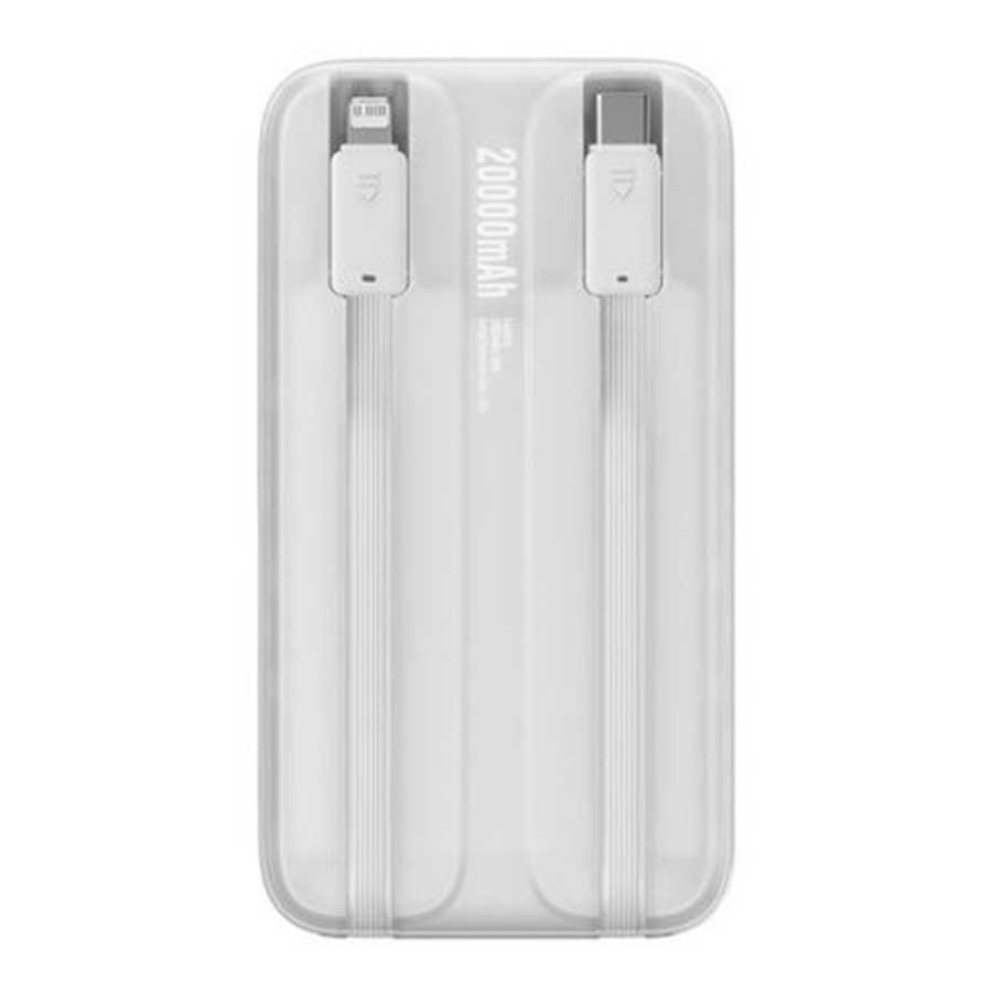 پاوربانک بیسوس مدل Comet Series PPMD020001 22.5W ظرفیت 20000mAH همراه کابل متصل Type-C و لایتنینگ