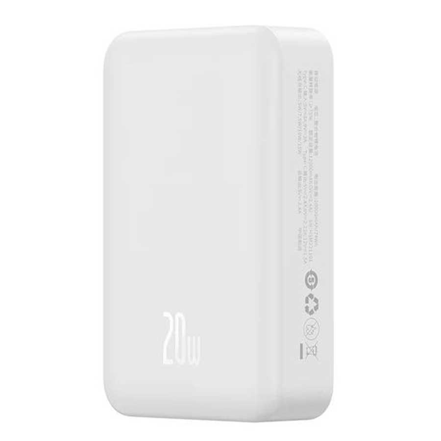 پاوربانک بی‌سیم بیسوس مدل PPCX150001 20W ظرفیت 20000mAH