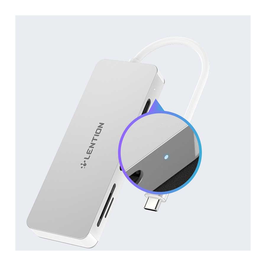 رم ریدر و کارت خوان USB-C لنشن مدل C12