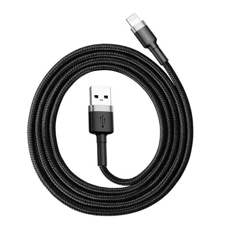 کابل تبدیل 1 متری USB به لایتنینگ باسئوس Cafule CALKLF-BG1