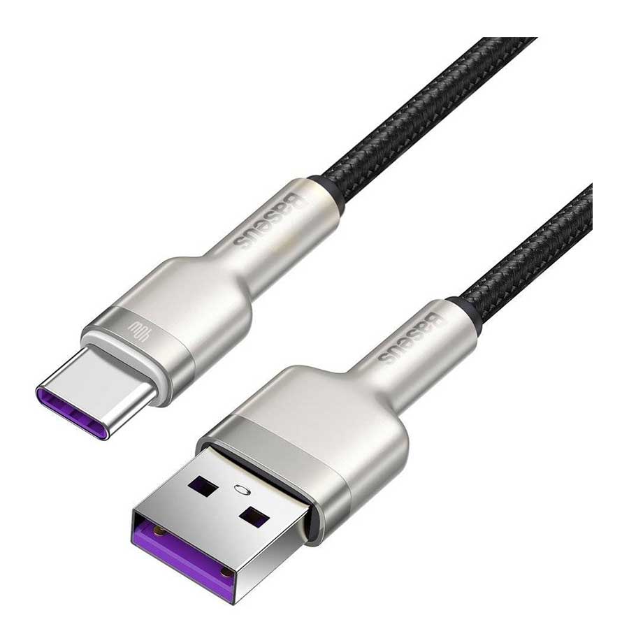 کابل تبدیل 0.25 متر USB به USB-C باسئوس Cafule CATJK-01