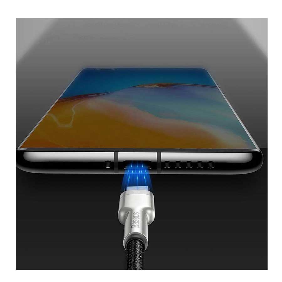 کابل تبدیل 0.25 متر USB به USB-C باسئوس Cafule CATJK-01