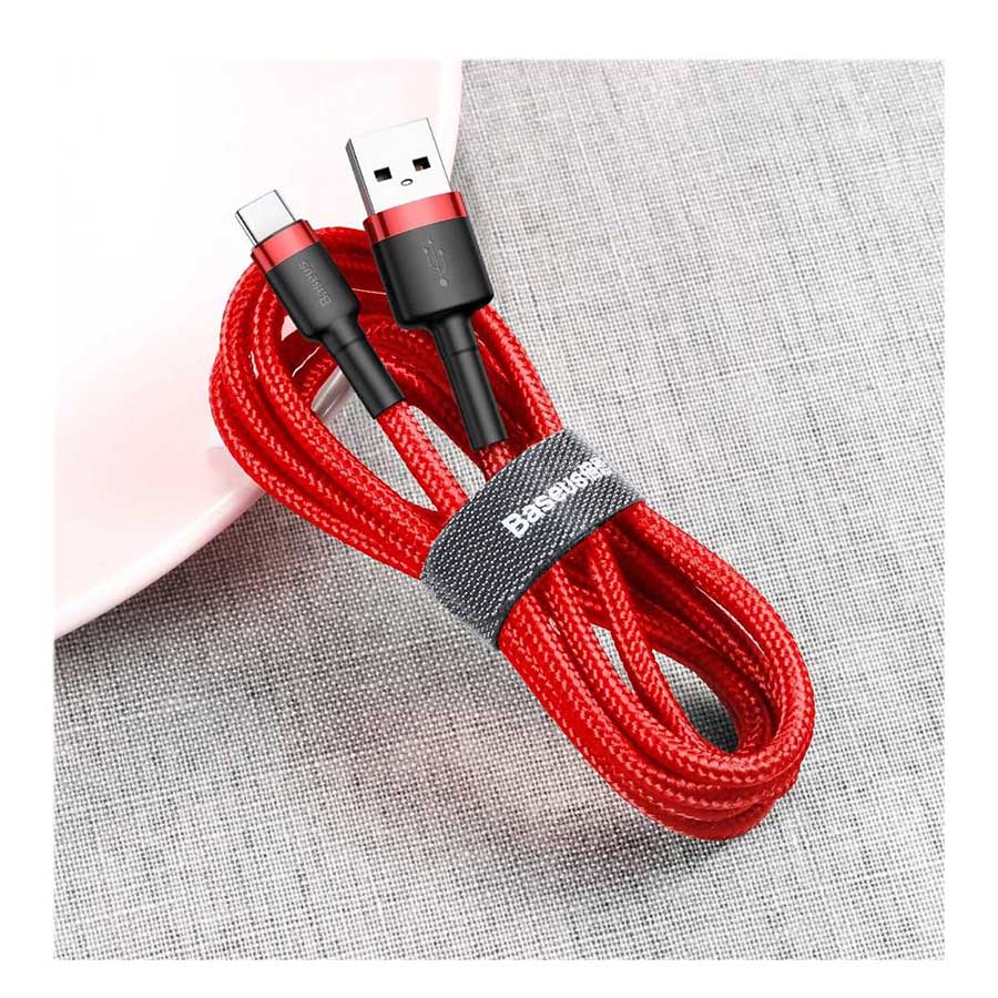 کابل تبدیل 2 متری USB به USB-C باسئوس مدل Cafule CATKLF-CG1