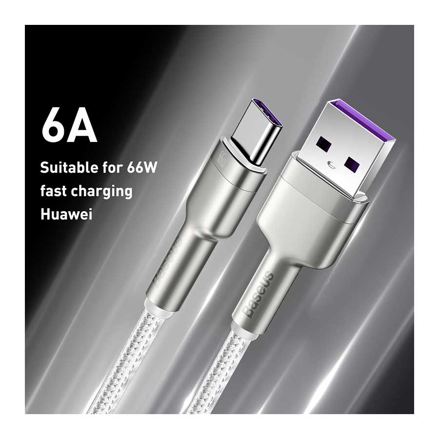 کابل تبدیل 1 متری USB به USB-C بیسوس مدل Cafule CAKF000102