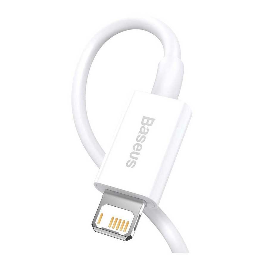 کابل تبدیل 0.25 متری USB به لایتنینگ بیسوس مدل Superior CALYS-01