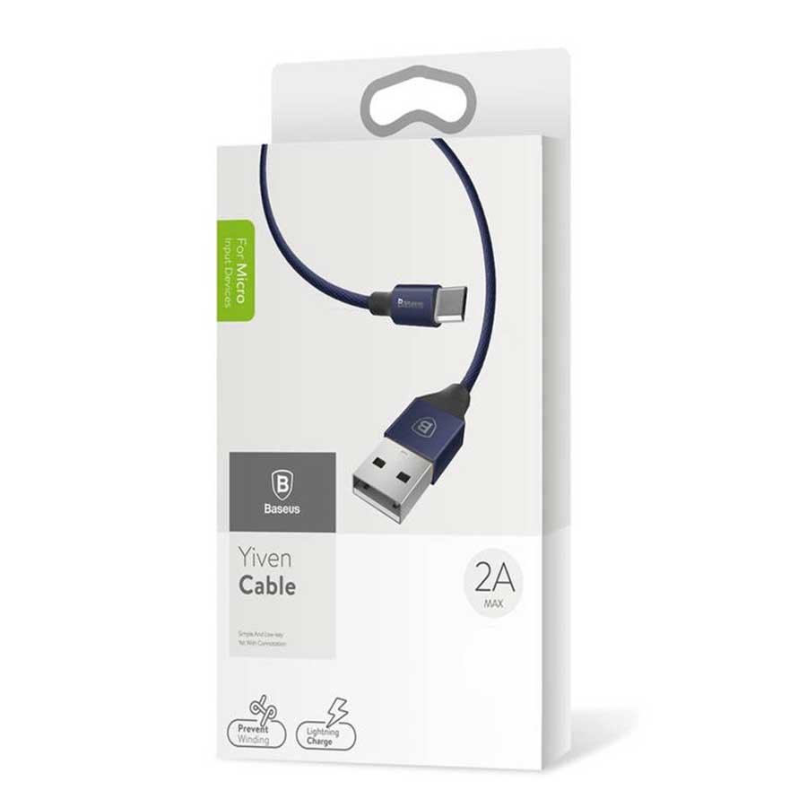 کابل تبدیل 1.5 متری USB به MicroUSB باسئوس مدل Yiven CAMYW-B13