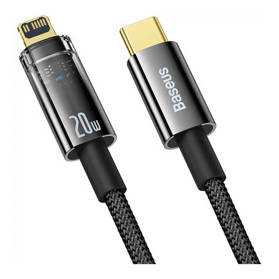 کابل تبدیل 1 متری USB-C به لایتنینگ بیسوس مدل CATS000001