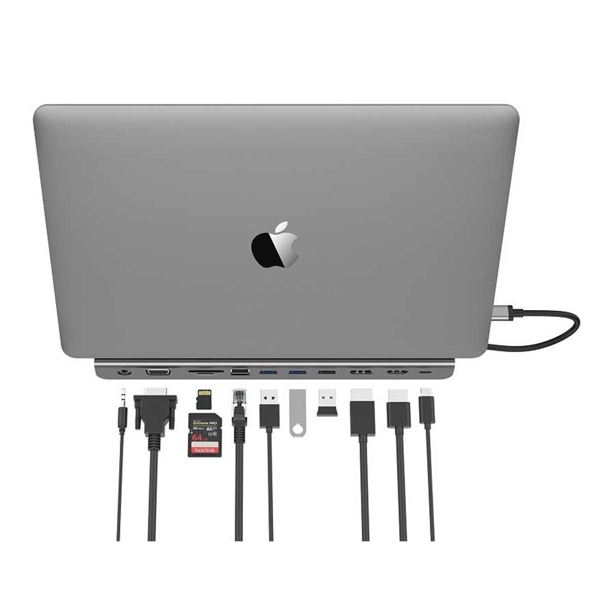 هاب USB-C یازده پورت لنشن مدل CB-C95