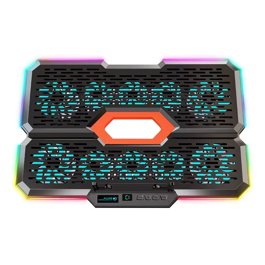 CoolCold K39 RGB 10-Fan Laptop CoolPad پایه خنک کننده لپ تاپ کول کلد
