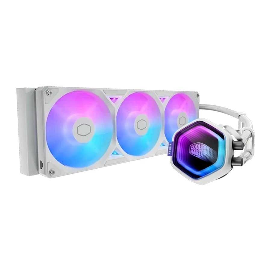 CoolerMaster MasterLiquid ATMOS II G360 White ARGB Liquid CPU Cooler خنک کننده مایع پردازنده کولرمستر