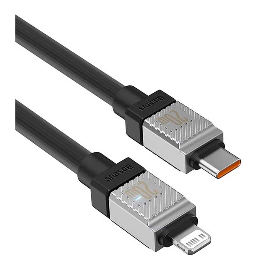 کابل تبدیل 2 متری USB-C به لایتنینگ بیسوس مدل CoolPlay CAKW000101