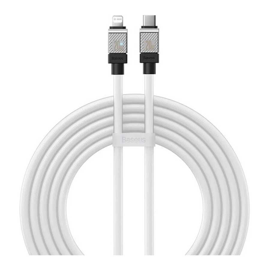 کابل تبدیل 2 متری USB-C به لایتنینگ بیسوس مدل CoolPlay CAKW000101