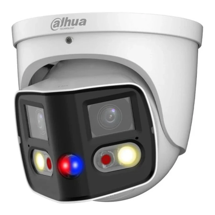 Dahua DH-IPC-PDW3849P-A180-E2-AS-PV 2x4MP TiOC Duo Splicing Fixed-focal Eyeball WizSense Dome Network Camera دوربین دام 8 مگاپیکسل داهوا