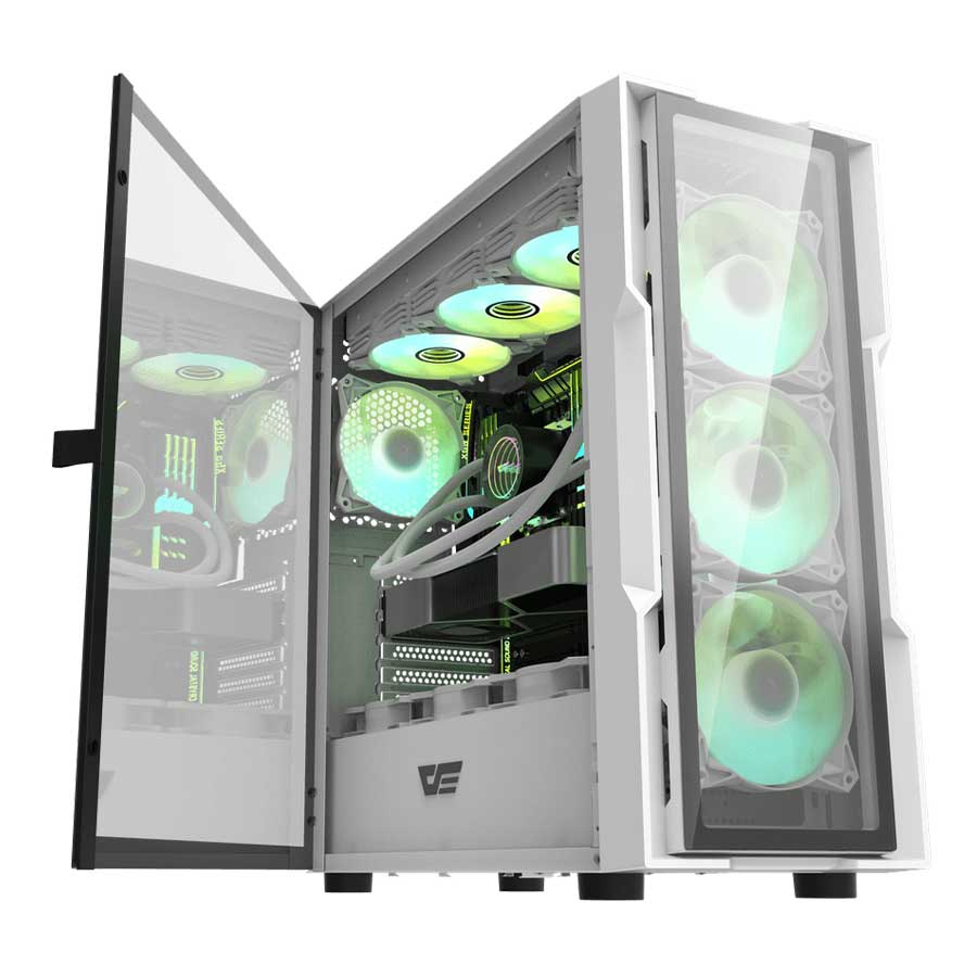 کیس کامپیوتر دارک فلش مدل DK431 Glass E-ATX White