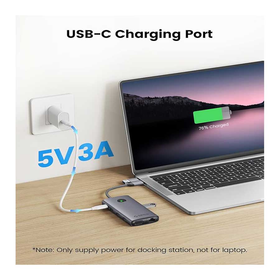 هاب و داک استیشن USB-C دوازده پورت اوریکو مدل DPL12