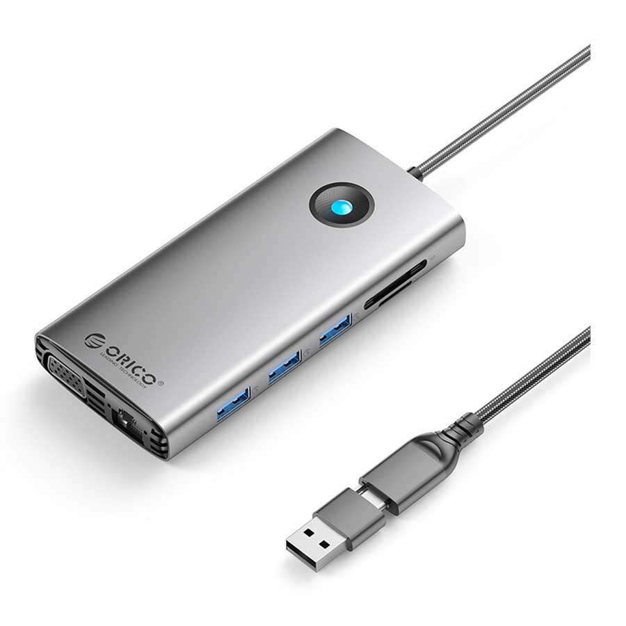 هاب و داک استیشن USB-C دوازده پورت اوریکو مدل DPL12