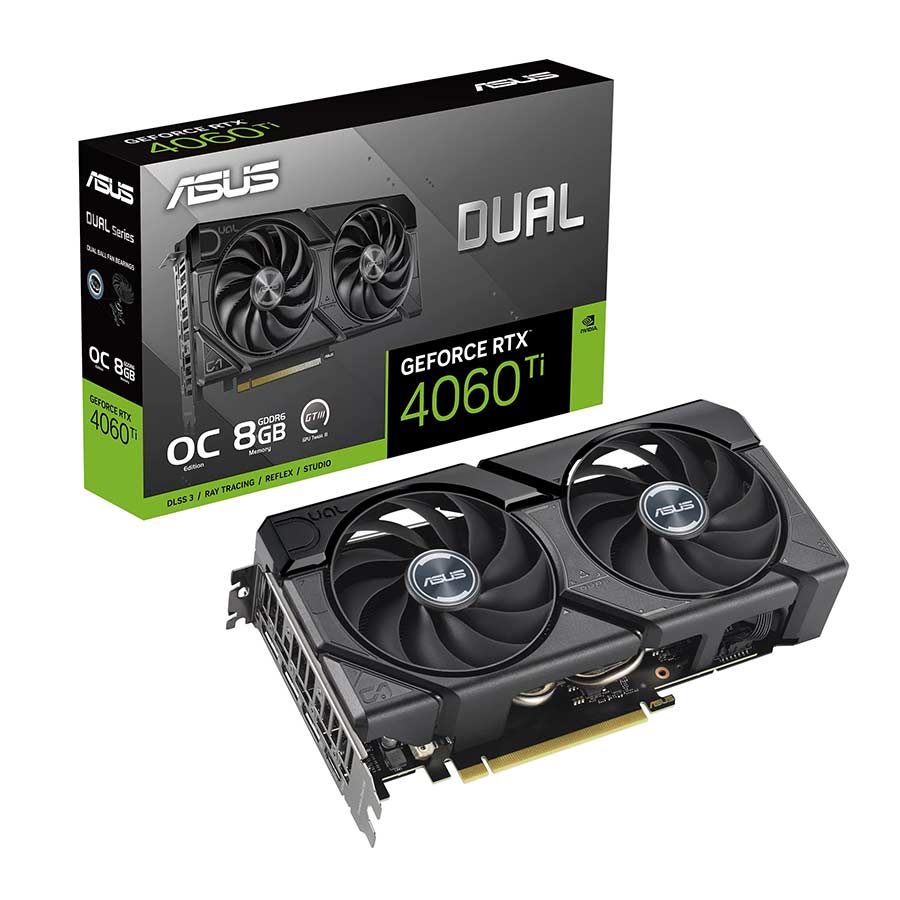 کارت گرافیک ایسوس مدل DUAL-RTX4060TI-O8G-EVO