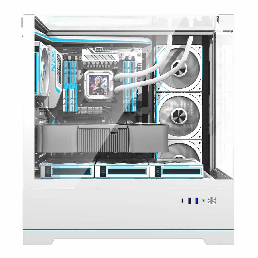 کیس کامپیوتر دارک فلش مدل DY450 Pro ATX White